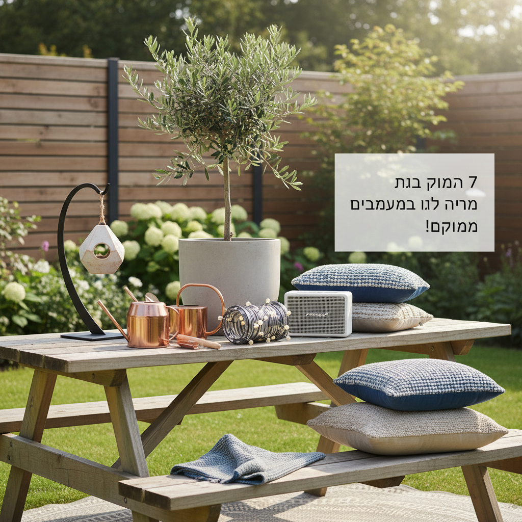 7 פריטים שישדרגו לכם את הגינה!